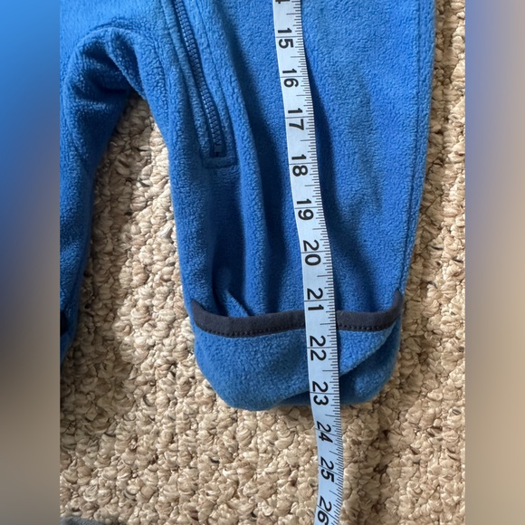 Columbia Baby 6 month Jester hood Blue footie EUC - Picture 4 of 10
